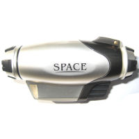 Space Single Flame Lighter - Metallic Silver/Dark Grey